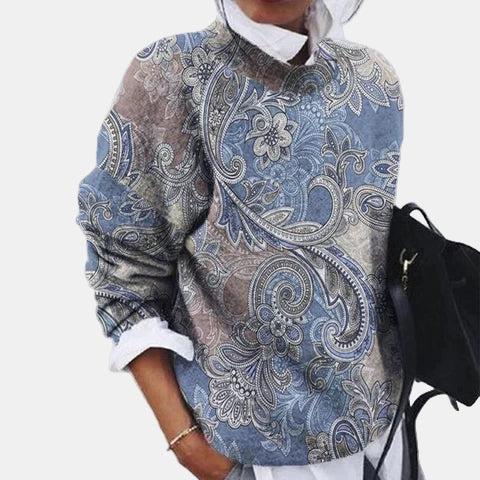 Kryssandra | Printed Pullover Sweater