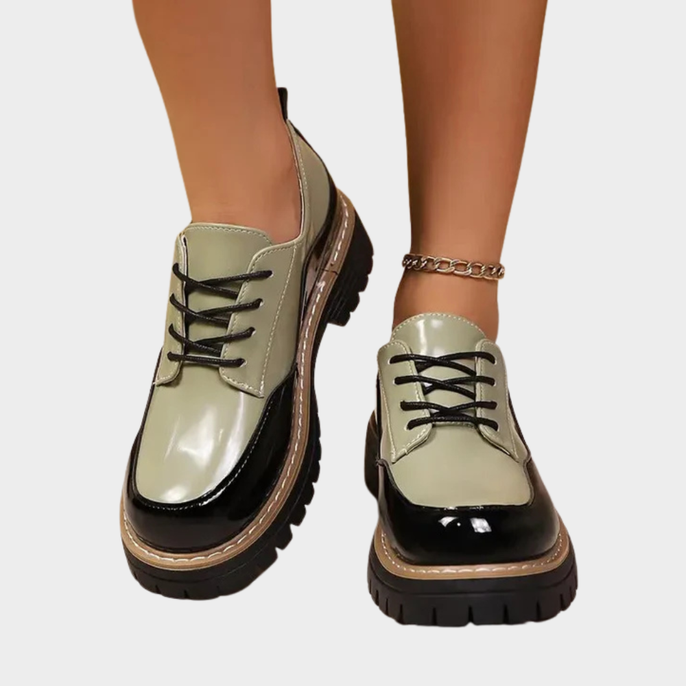 Cora | Thick-Soled Orthopedic Leather Shoes