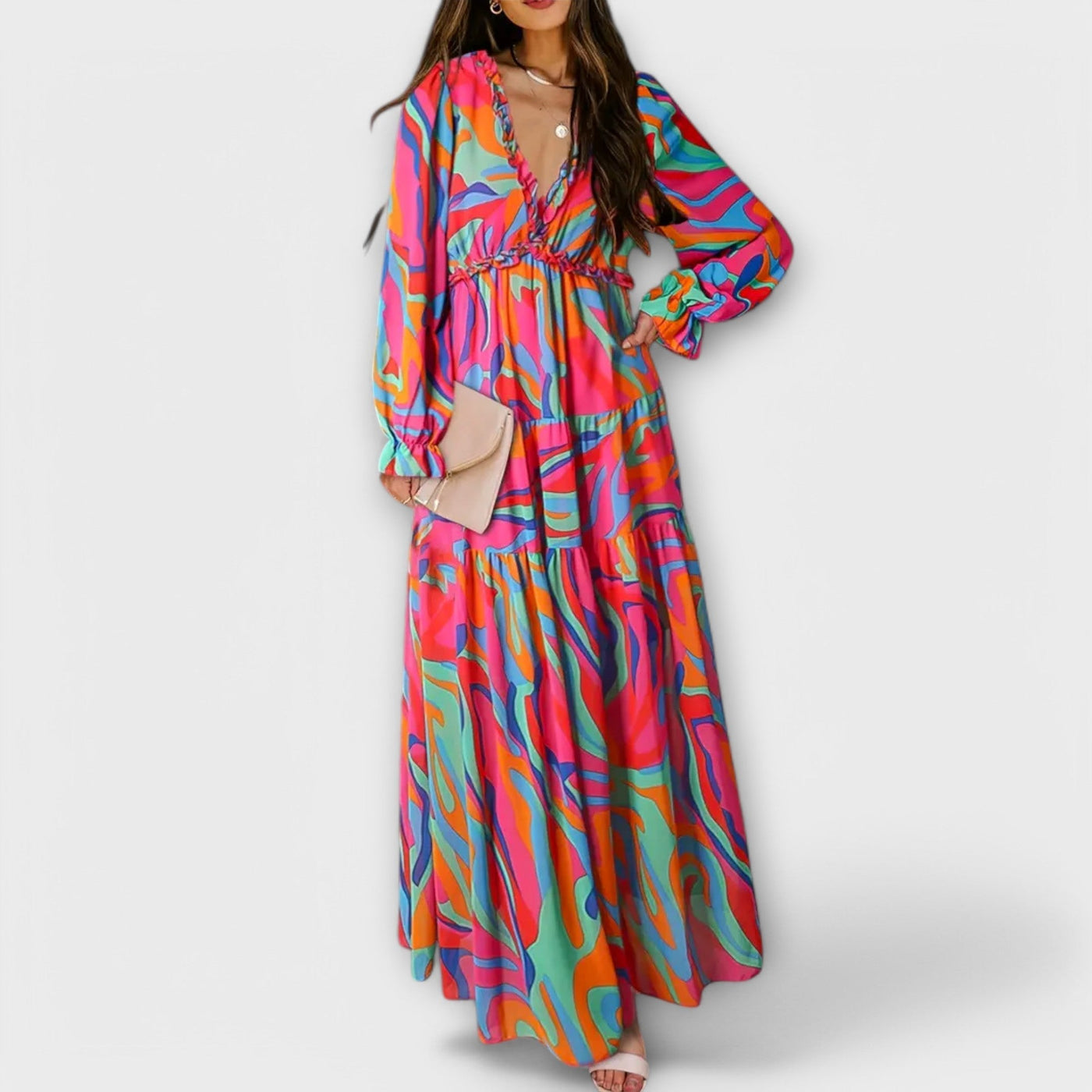 CIRILLA | FLOWY FLORAL MAXI DRESS