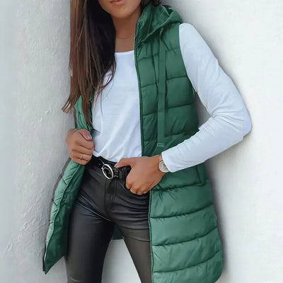 Elora Sleeveless Hooded Puffer Vest