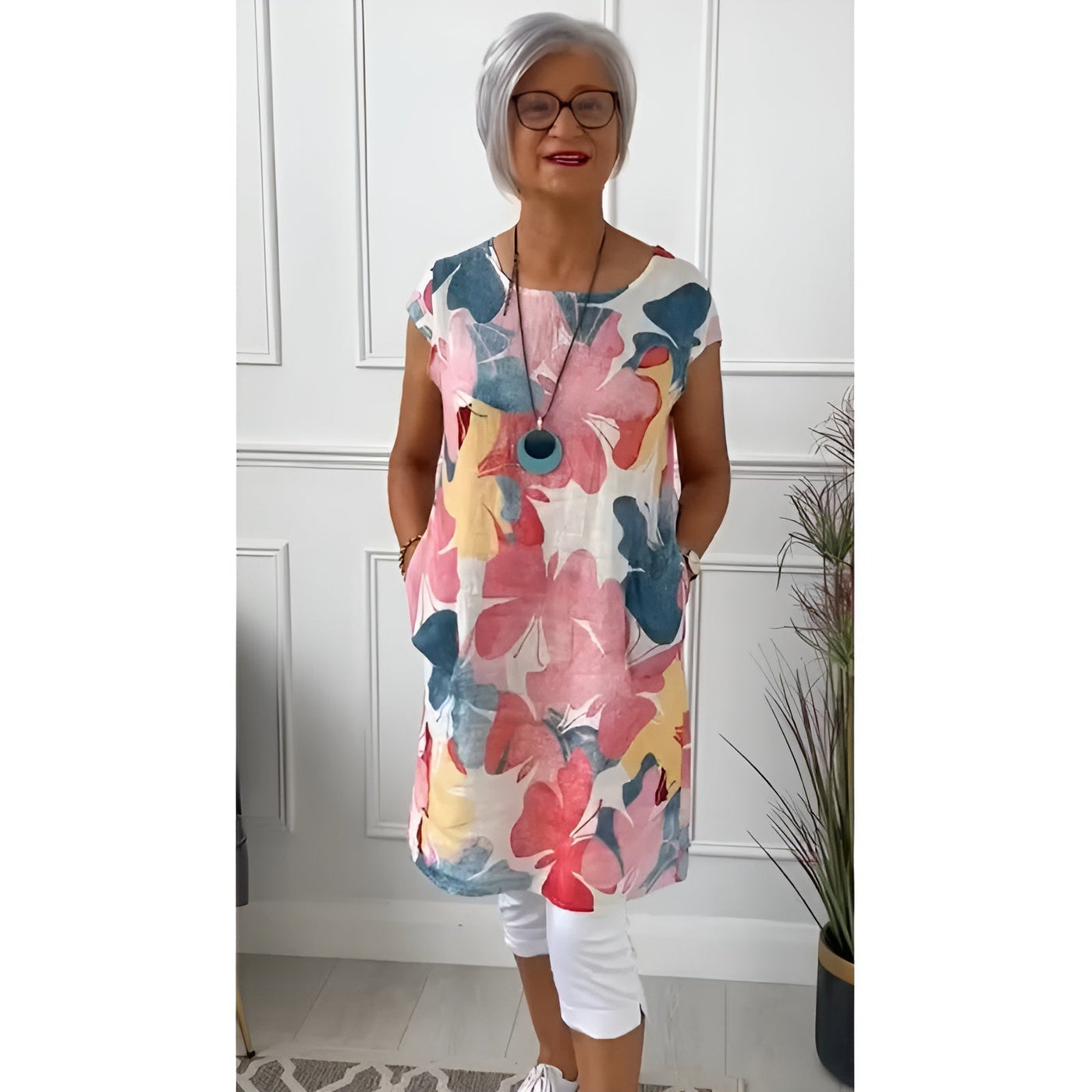 LINDA | BLOOM TUNIC DRESS