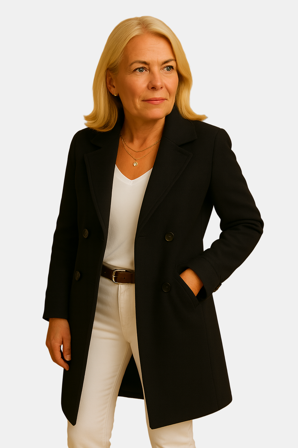 Zoe | Button-Up Long Coat