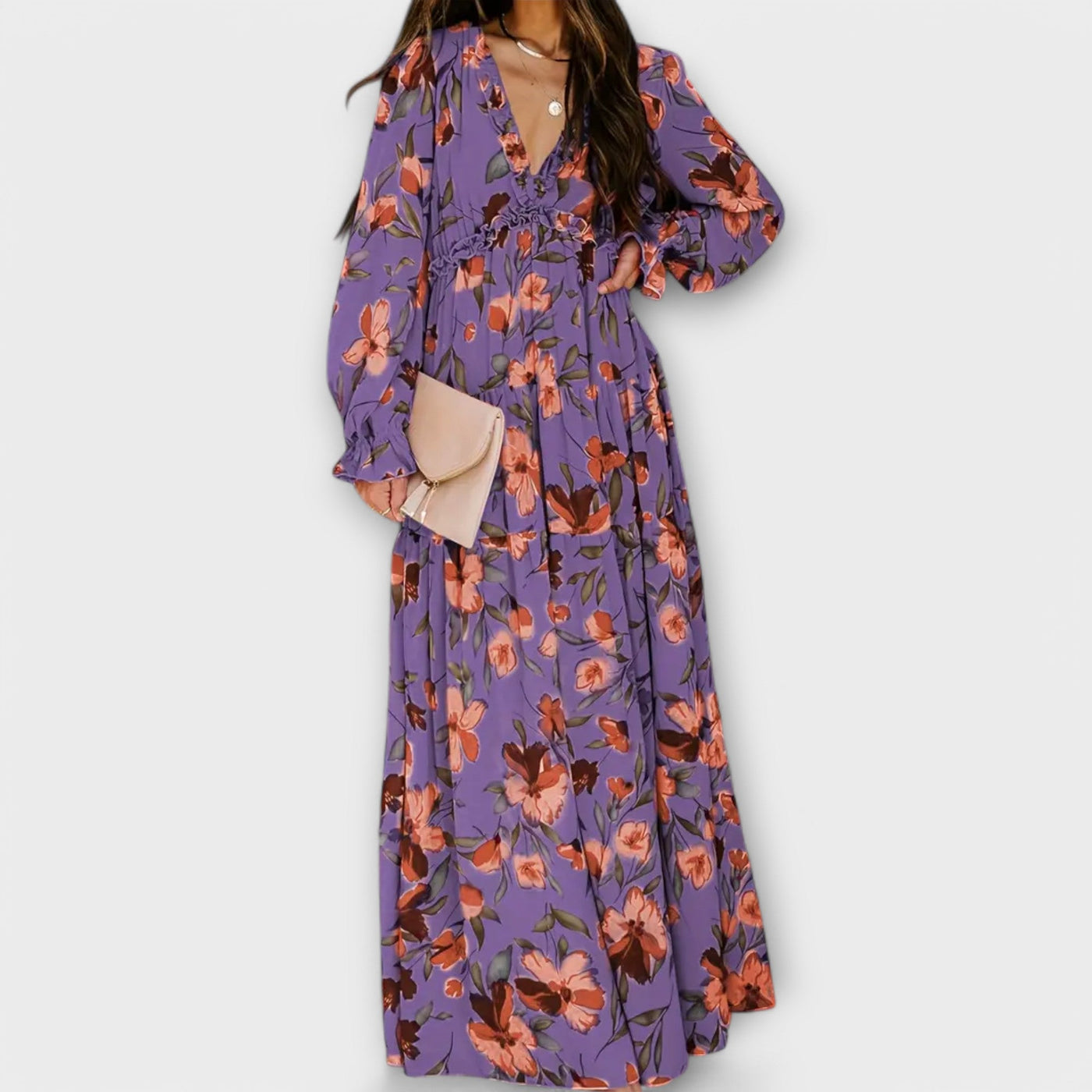 CIRILLA | FLOWY FLORAL MAXI DRESS