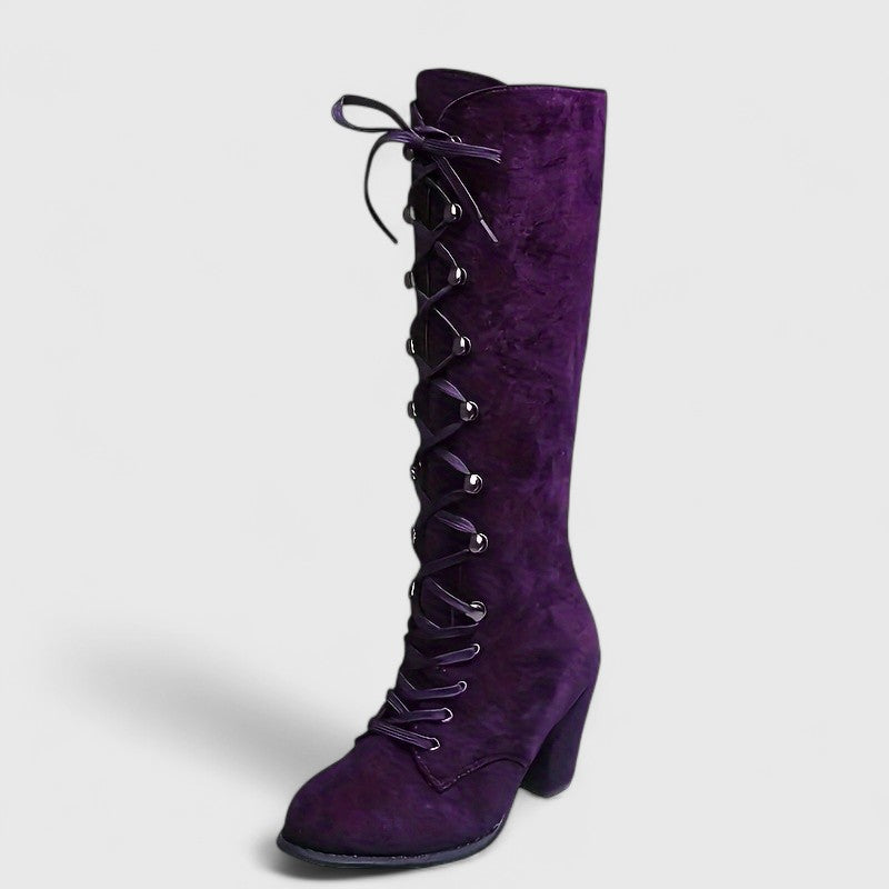 Marion | Velvet Elegance High Boots