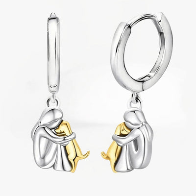 Dog Embrace Earrings