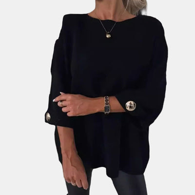 Elsinara | Long Sleeve Button Top